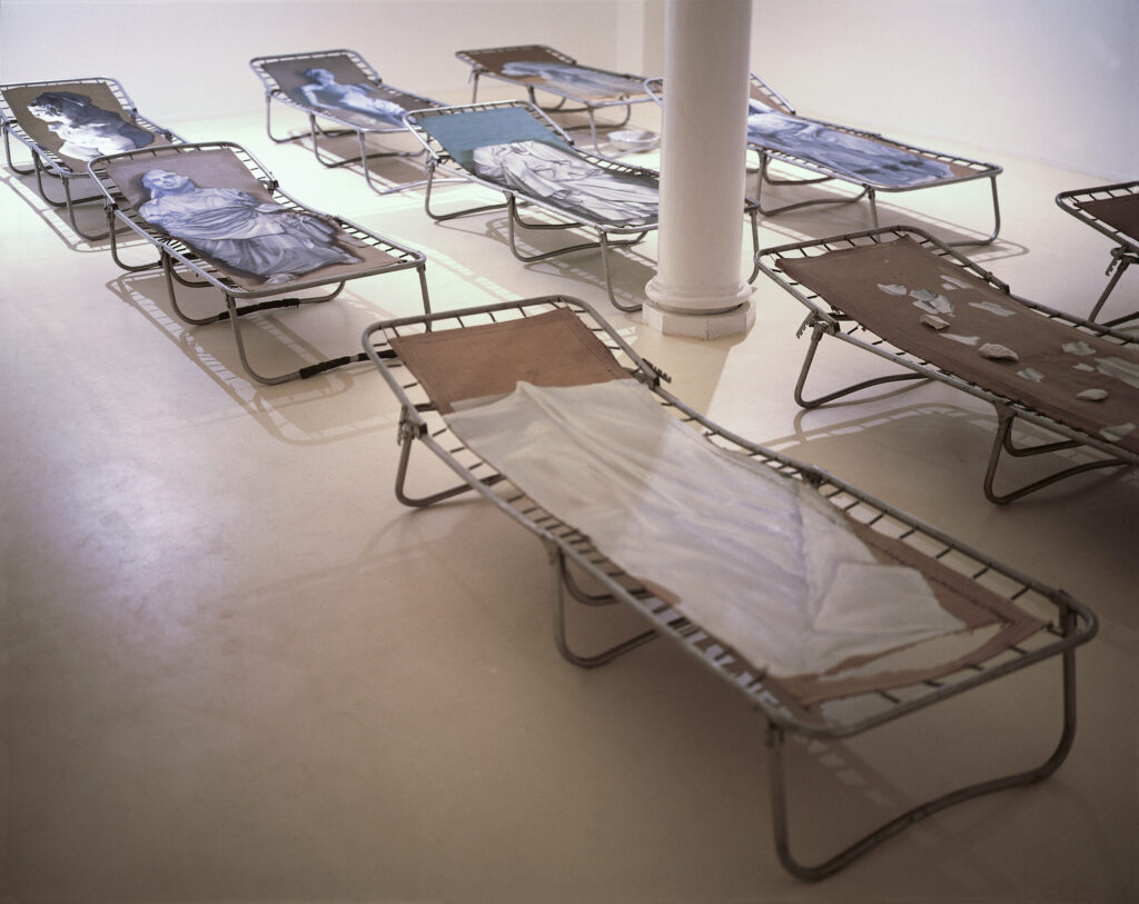 Irina Nakhova, Camping Cots installation view