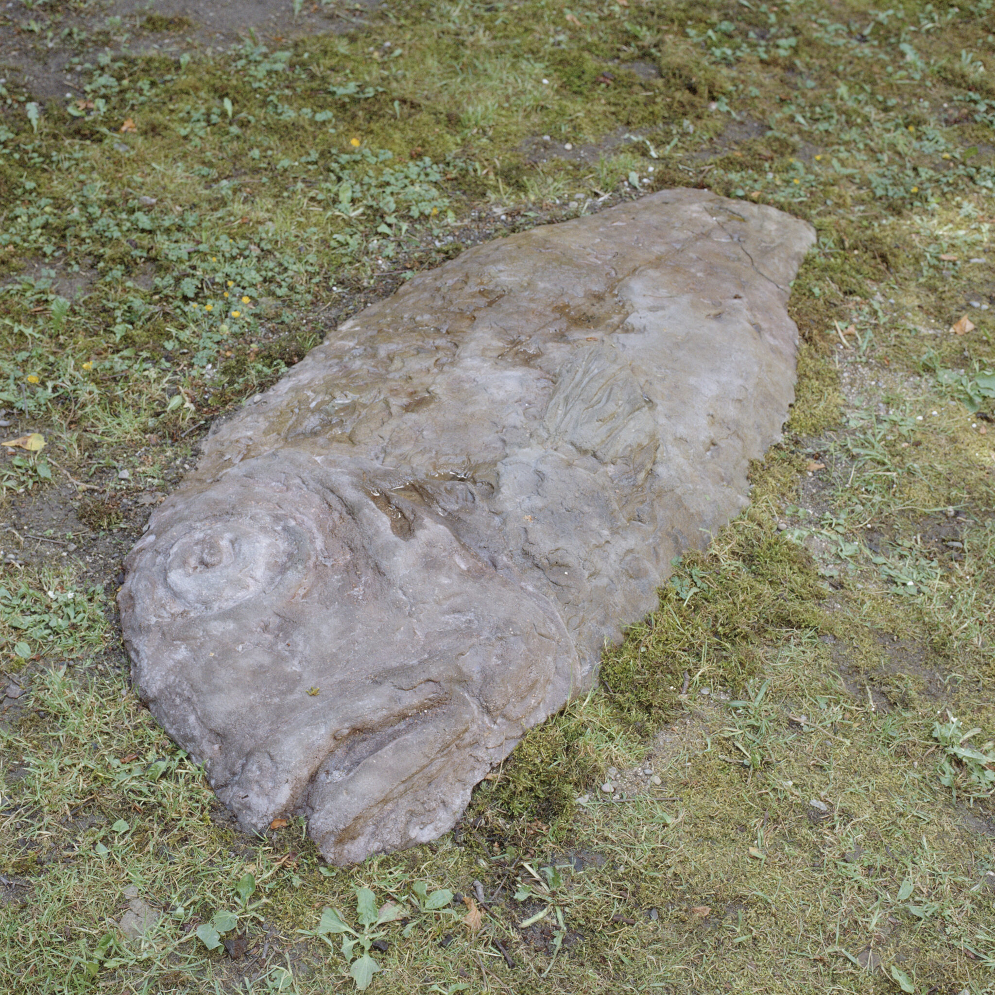 Irina Nakhova, Discovery, fish, installation view, concrete, 1993