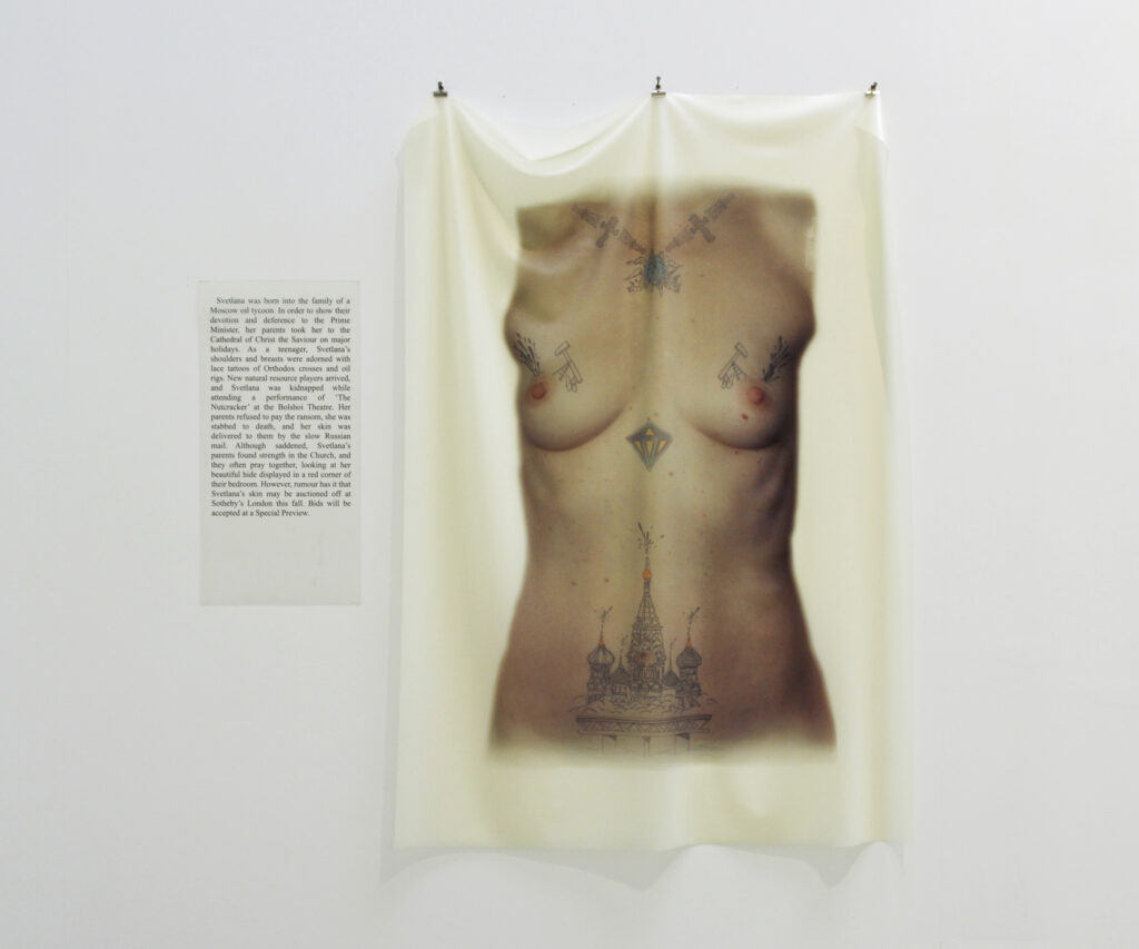 Irina Nakhova, Skin No. 2, solvent inkjet on latex, 2010