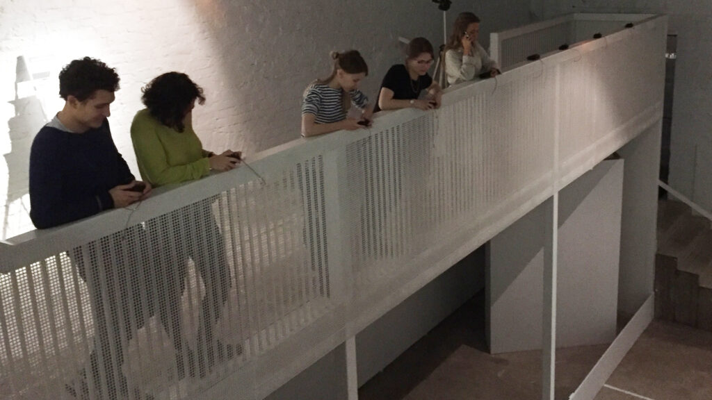 Irina Nakhova, Battle of the Invalides, installation, viewers operating remote control movement of sculptures, 2019