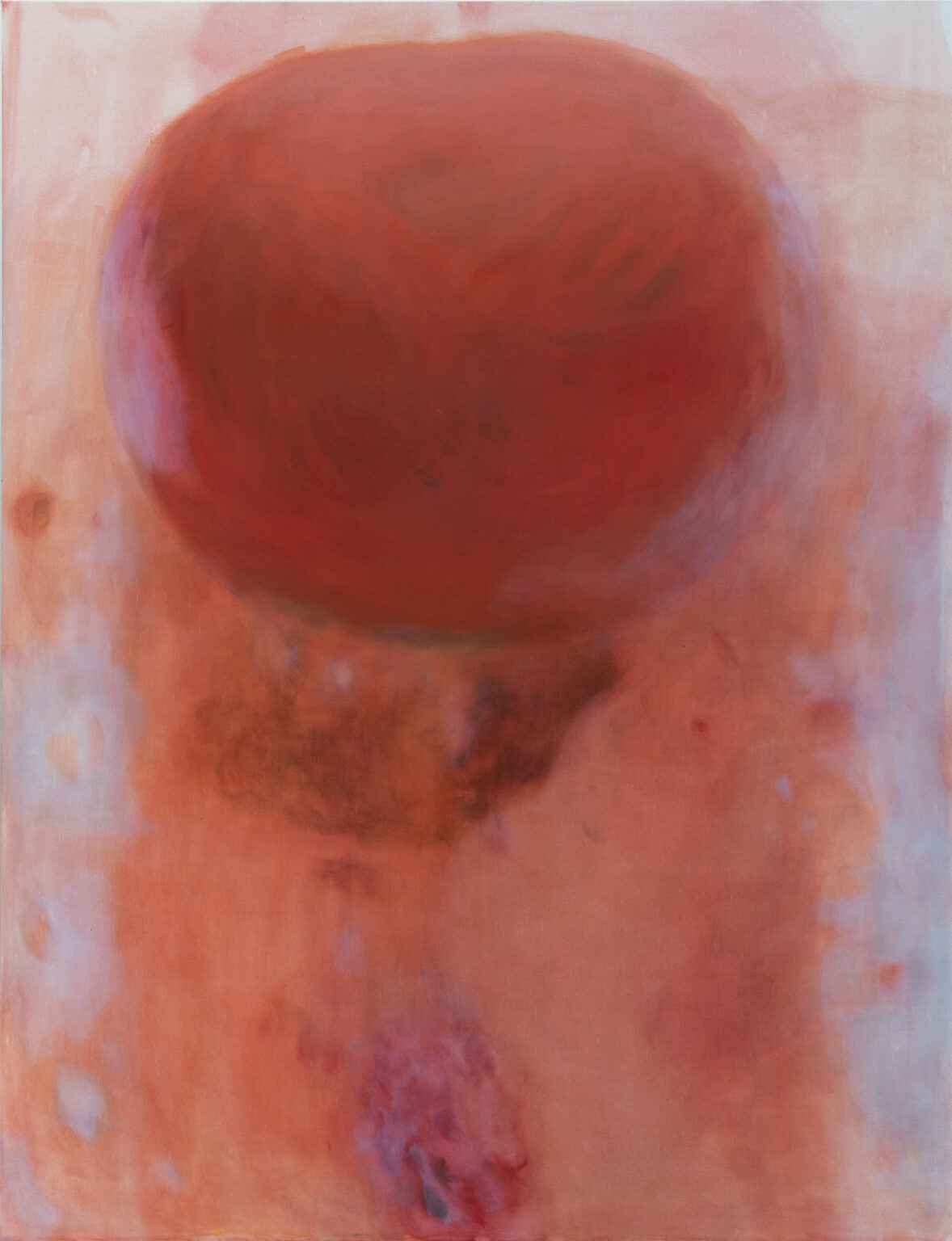 Irina Nakhova, Caterpillar Tomato, oil and acrylic on canvas, 1 of a series of 5, 173 cm x 223cm, 88" x 68", 2020