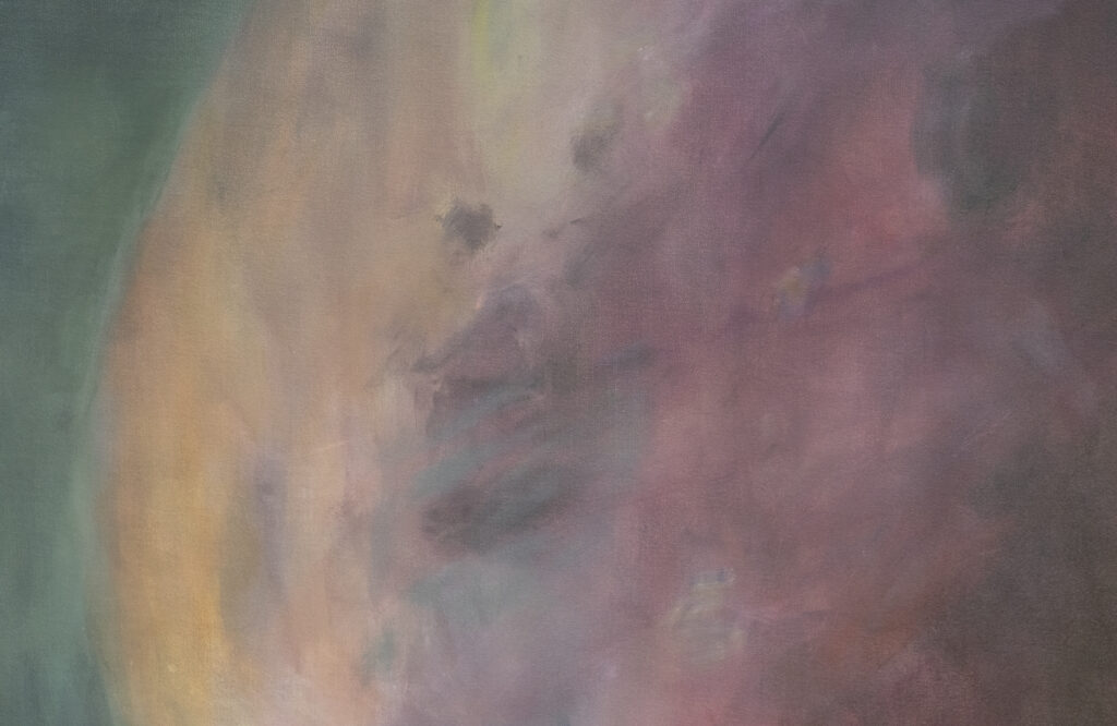 Irina Nakhova, Beet, oil and acrylic on canvas, detail, 2025